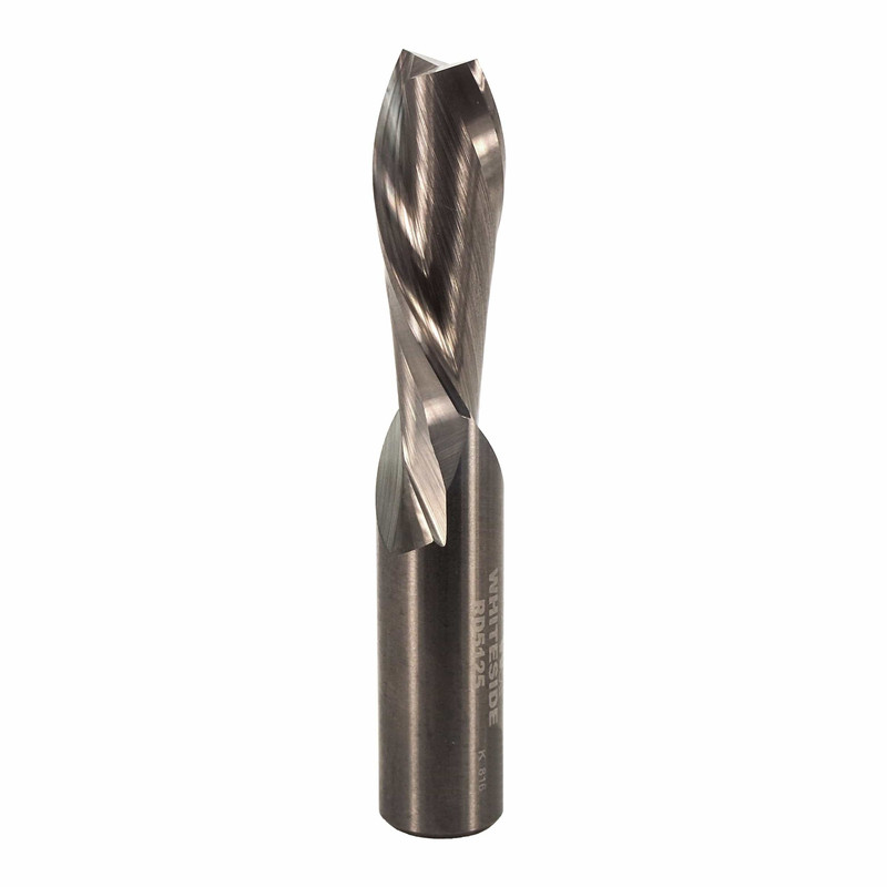 Triple Flute Spiral Router Bit - 1/2" SH 1/2" CD - Types:Downcut Spiral Bit - Cutting Length:1-1/4"